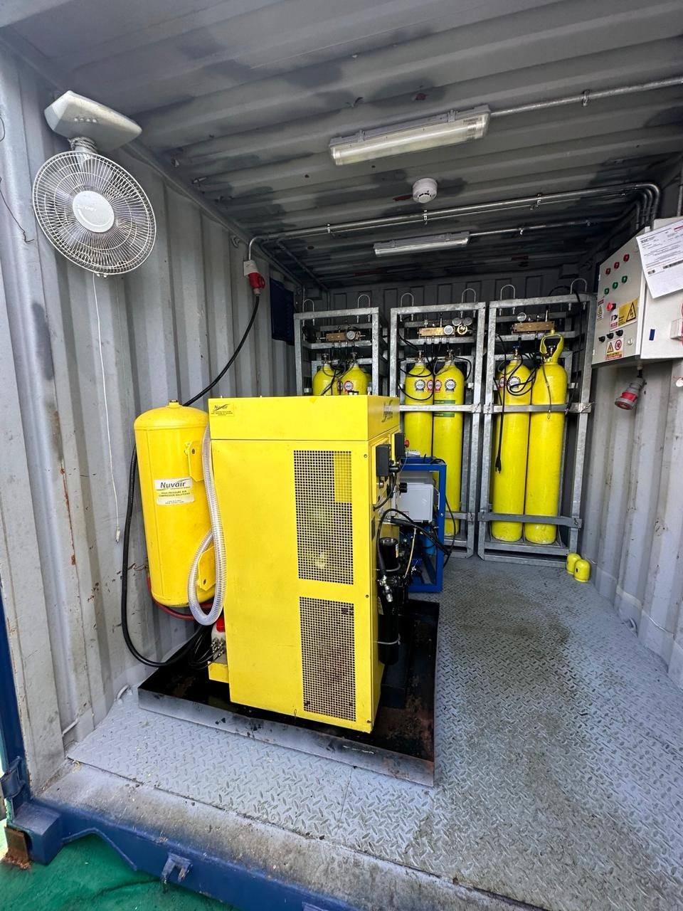 Sistema Nitrox Nuvair en contenedor
